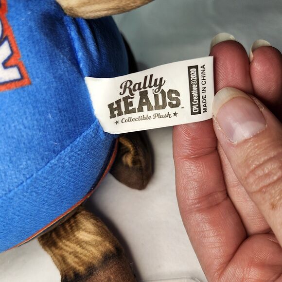 Rally Heads OKC Thunder Rumble The Bison Plush Collectible 5" NBA Mascot Toy - Picture 6 of 8